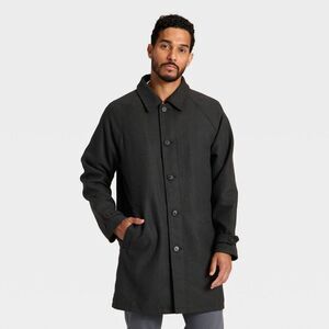 Open Box - Goodfellow & Co - Men's Herringbone Overcoat - Goodfellow Black